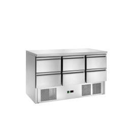 Tavolo frigo L. cm 136,5 x 70 - 6 C.