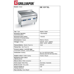 Grillvapor Elettrica D. cm 120x70 Digitale