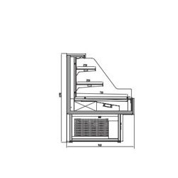 Vetrina L. cm 125 per Sushi