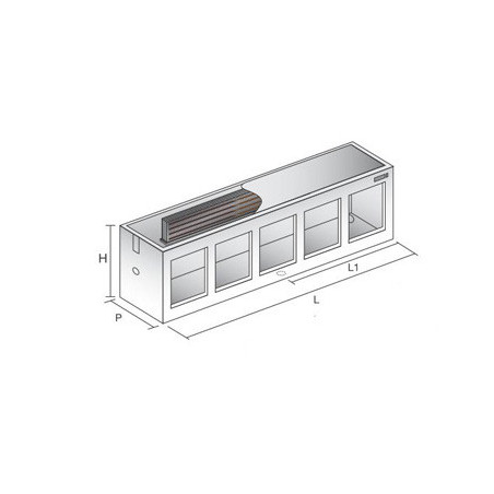 Tavolo frigo L. cm 250x67 UR