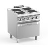 Cucina cm 70/73 - 4 piastre quadre/ forno