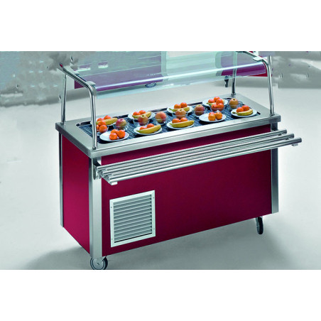 Piano refrigerato 4 GN 1/1