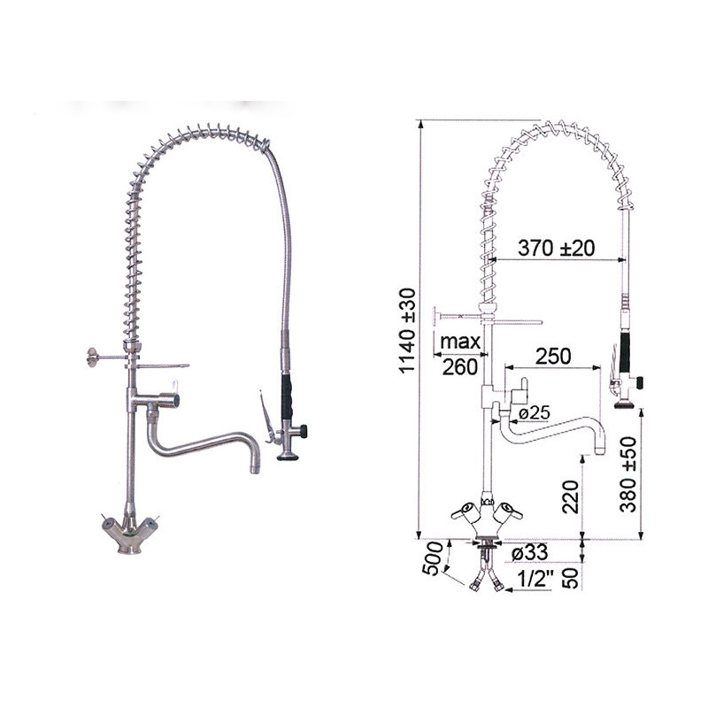 Rubinetteria + Doccia Inox