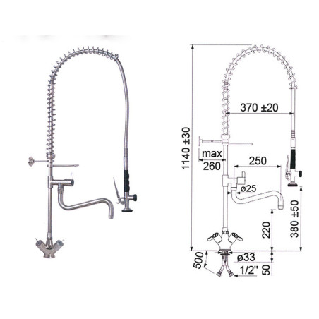 Rubinetteria + Doccia Inox