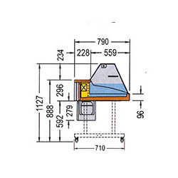 Vetrina Frigo L. 100/79 cm