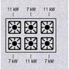 Cucina 3x11+3x7 kW - Vano Aperto