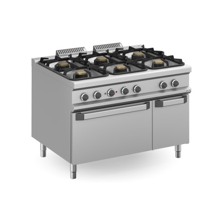 Cucina N. 3x7 + 3x11 kW - Forno Gas