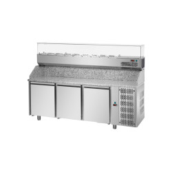 Tavolo Frigo L. 216 cm 3P