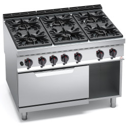 Cucina gas 3x12+2x7+1x3,5 kW