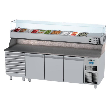 Tavolo frigo GN 1/1 L. 250 cm