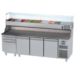 Tavolo frigo GN 1/1 L. 250 cm