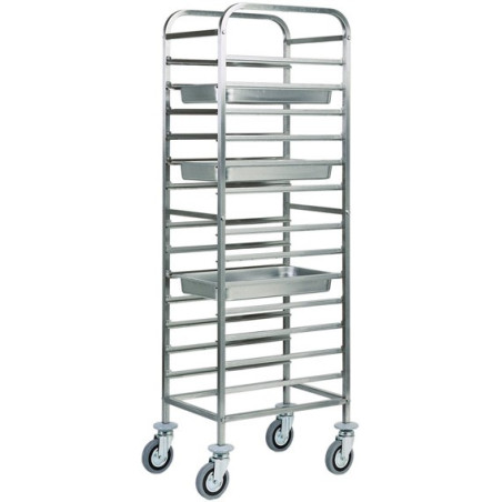 Carrello n. 14 teglie GN 1/1