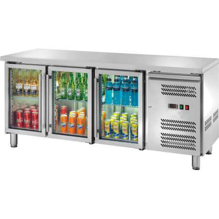 Tavolo frigo L. cm 179,5x70 PV GN 1/1