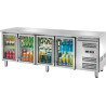 Tavolo frigo L. cm 223x70 PV GN 1/1