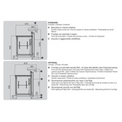 Banco "Modern" cm 200 refrigerato